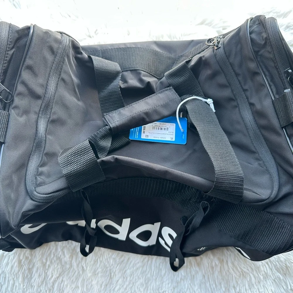 adidas Originals Black Santiago 2.0 Duffel Bag #CL5436